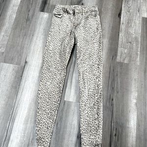 Cheetah print jeans
